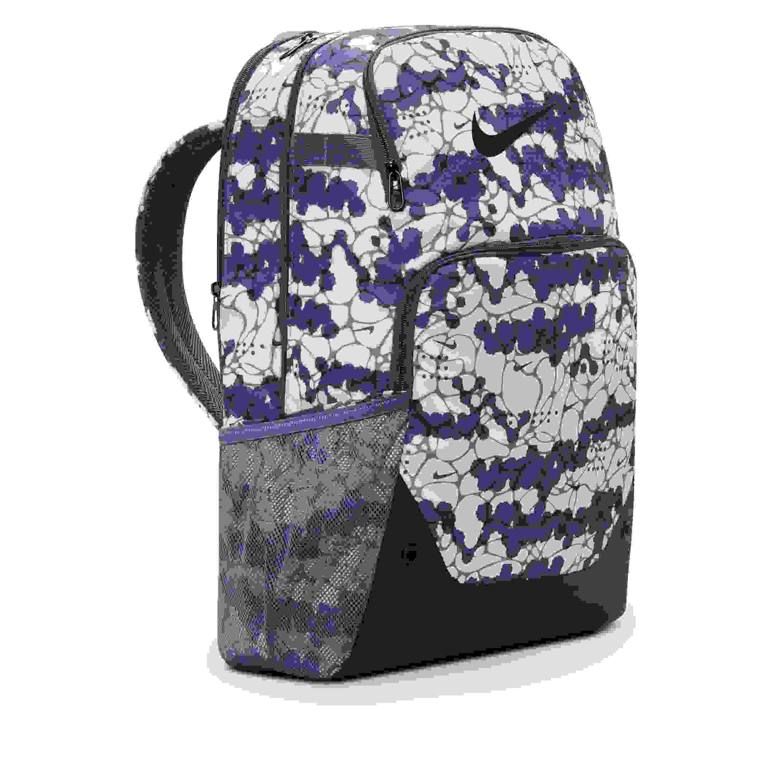 Nike Brasilia Extra Large All Over Print Diffused Blue/Black/Black Backpack